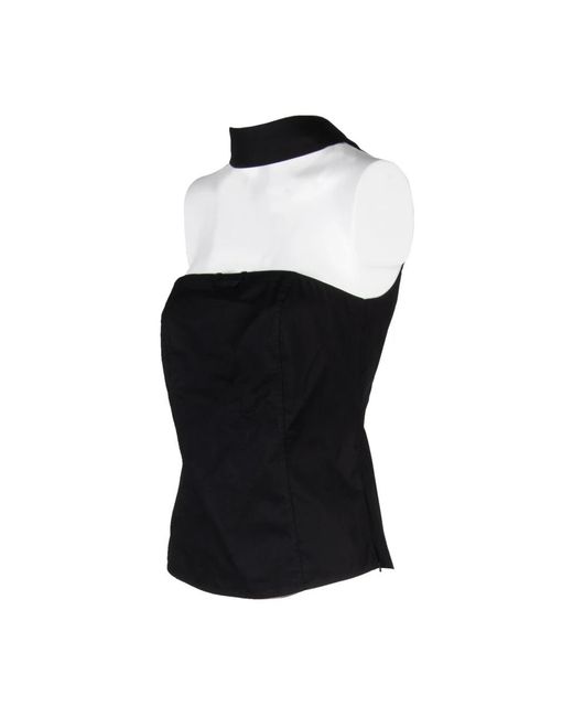 Vivetta Black Sleeveless Tops