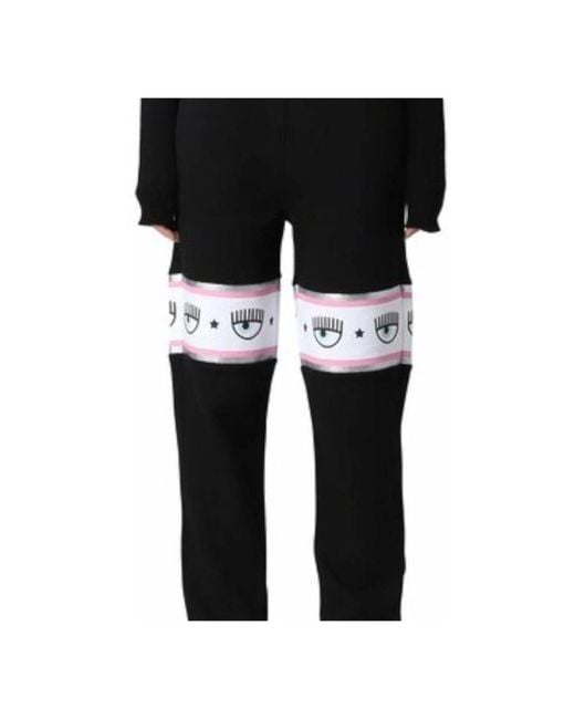 Chiara Ferragni Black Slim-Fit Trousers