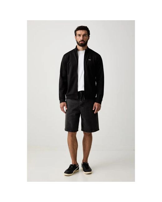 EA7 Zip-Through Sweatshirt in het Black voor heren