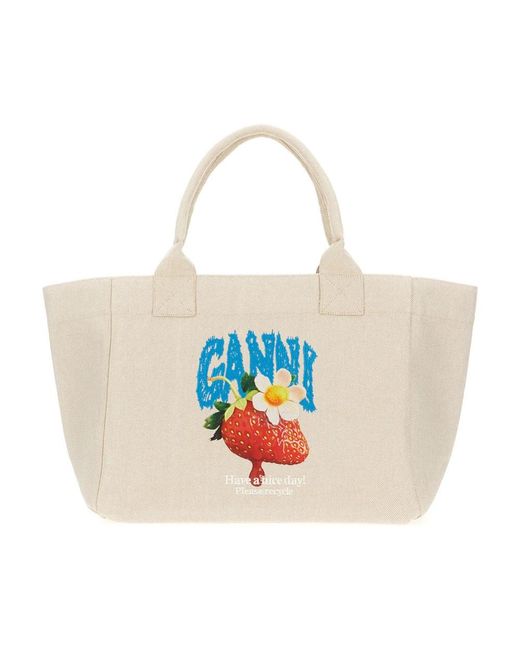 Ganni Red Shopping Bags
