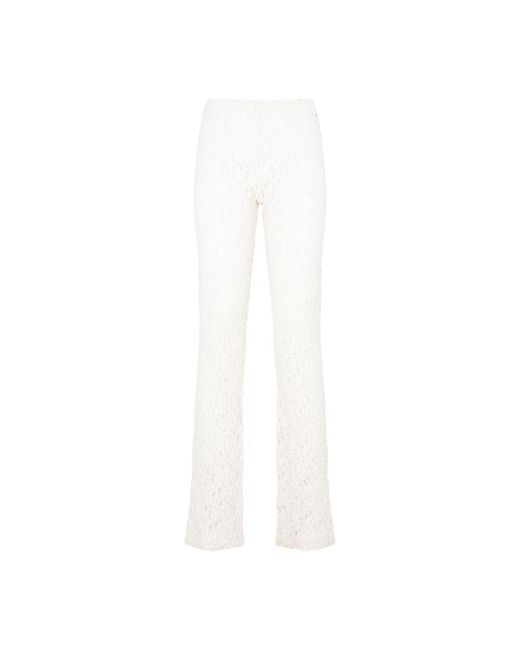 Trousers > slim-fit trousers Chloé en coloris White