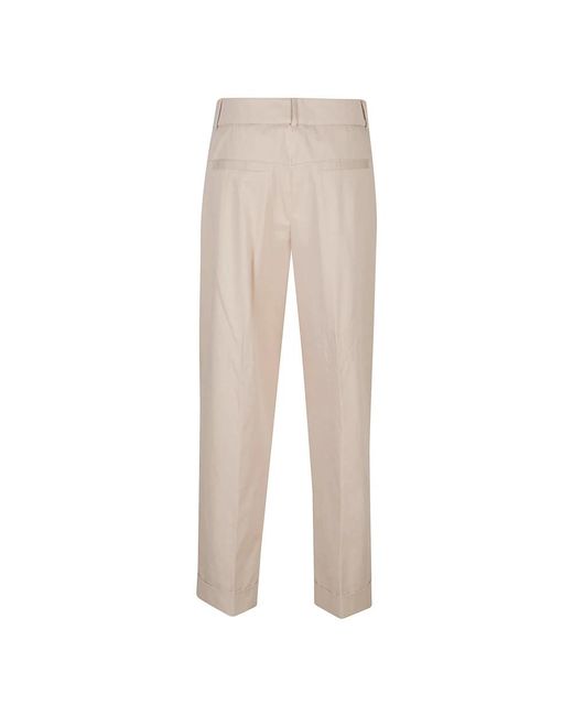 Peserico Natural Straight Trousers