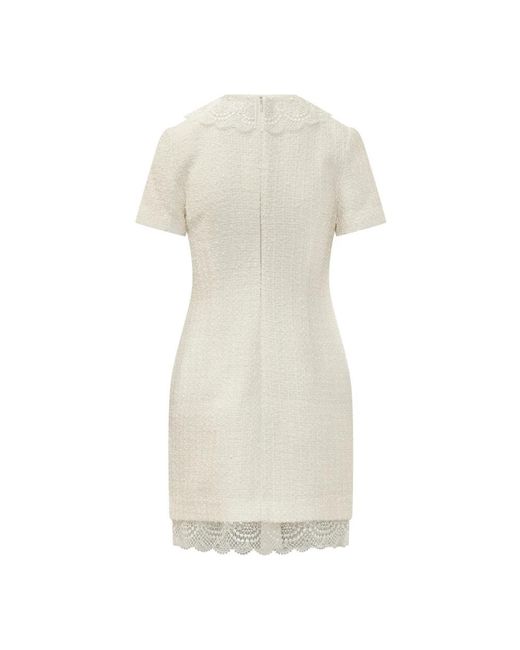 Self-Portrait White Short Dresses