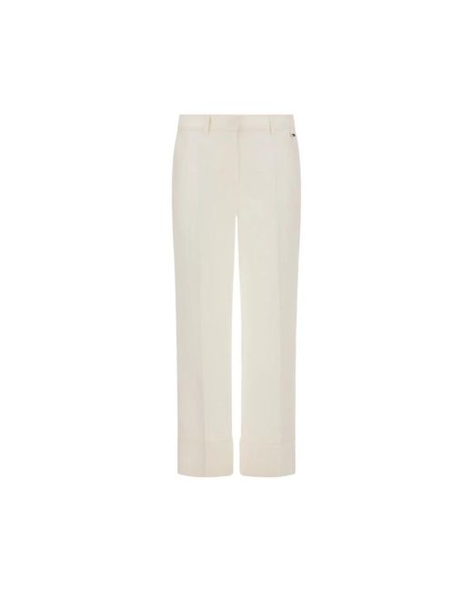 Herno White Cropped Trousers