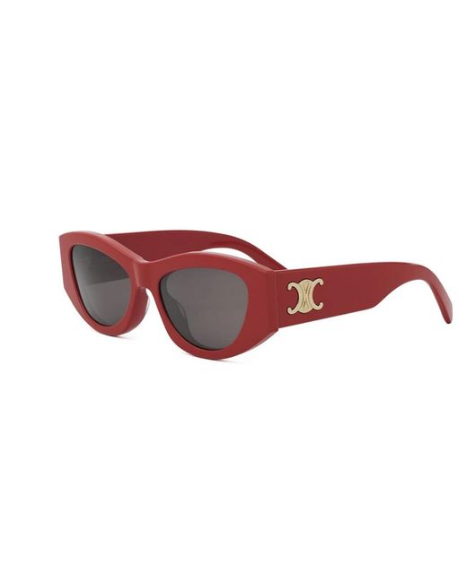 Céline Accessoires ,Rood ,Cl 40308U Zonnebril in het Red