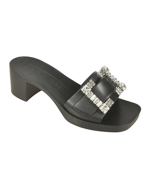 Shoes > heels > heeled mules Sergio Rossi en coloris Black