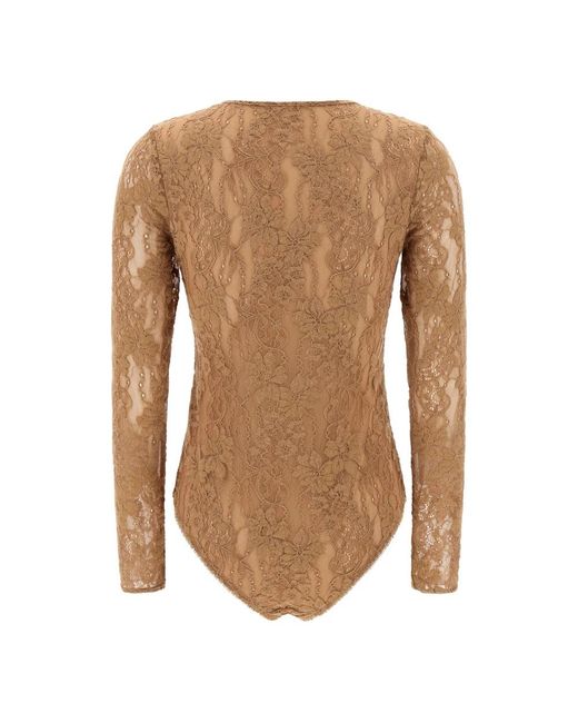 Zimmermann Lace Bodysuit in het Brown