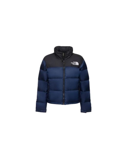 The North Face Fitness ,Zwart Nuptse 700 Vulling Jas Vrouwen in het Blue
