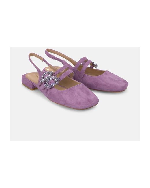 Alma En Pena. Purple Ballerina Shoes