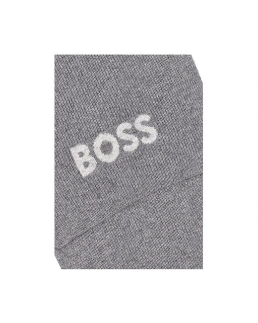 HUGO Gray Winter Scarves for men