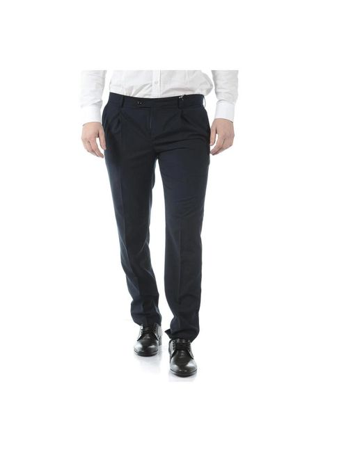 Daniele Alessandrini Blue Suit Trousers for men
