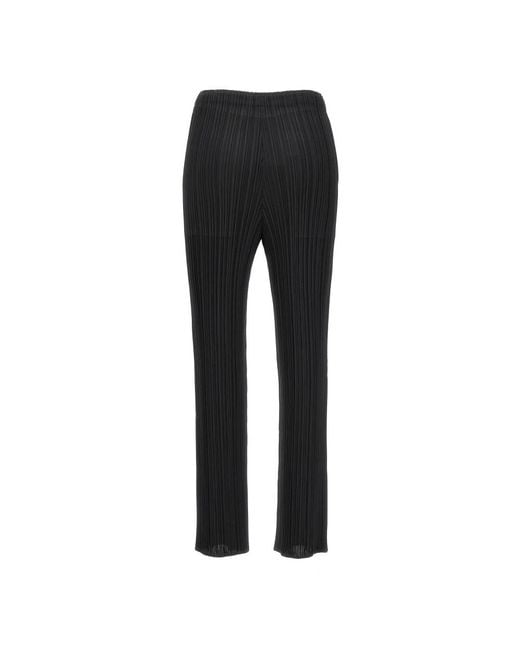 Issey Miyake Black Straight Trousers