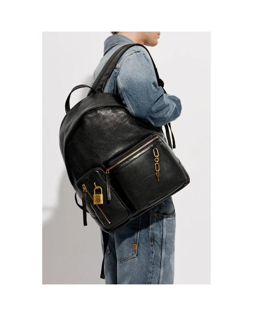 Balmain Black Backpacks for men