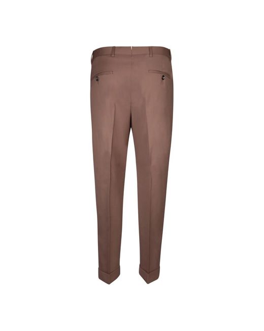 Dell'Oglio Brown Suit Trousers for men
