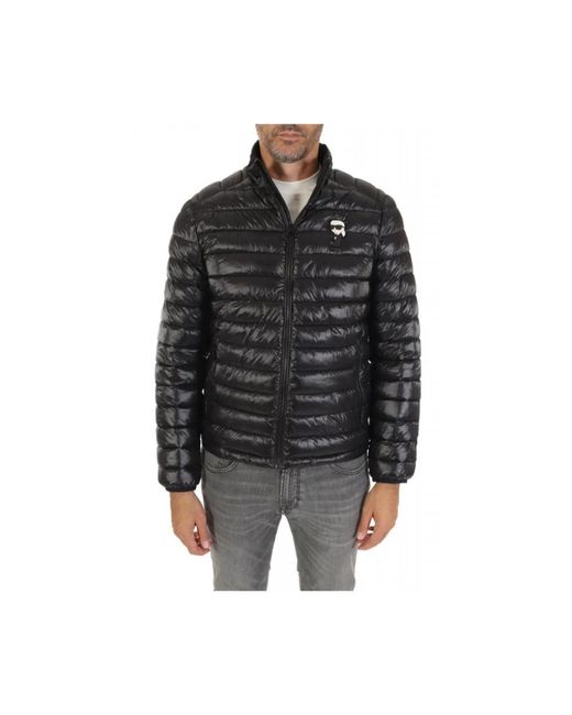 Karl Lagerfeld Black Winter Jackets for men