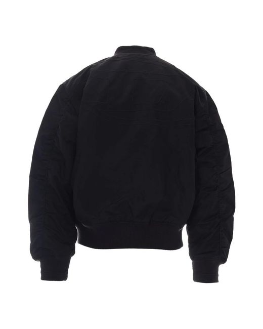 DIESEL Black Bomber Jackets for men