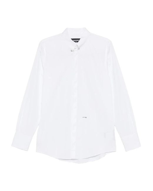 DSquared² Overhemden ,Wit ,100 Camicia in het White voor heren
