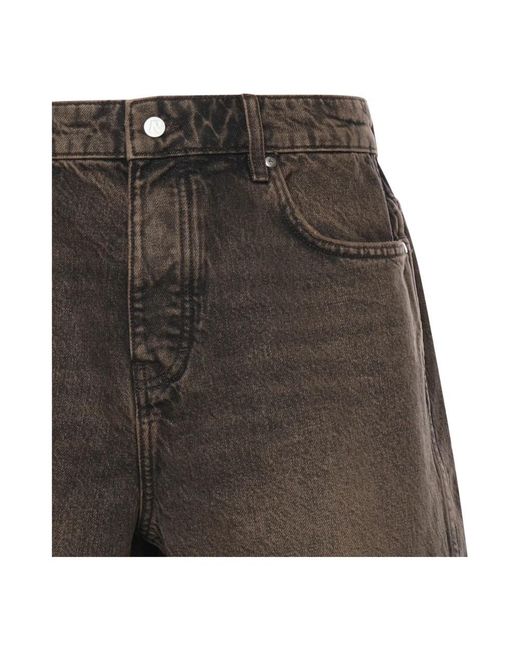 Represent Gray Denim Shorts for men