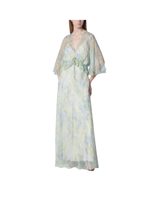 Alberta Ferretti Green Maxi Dresses