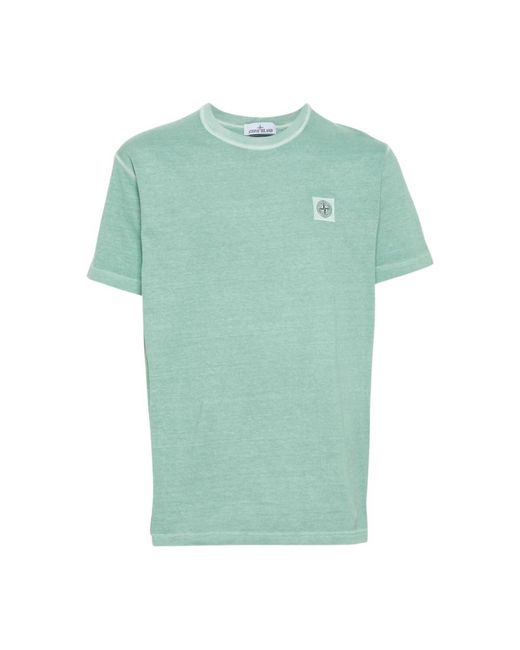 Stone Island Lässiges baumwoll-t-shirt in Green für Herren