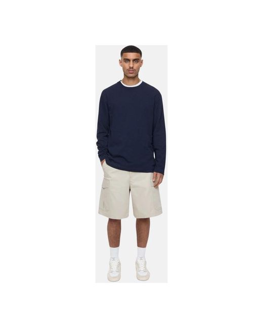 Closed Cargo Bermuda Shorts in het Natural voor heren