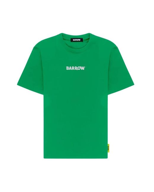 Barrow Smile logo kurzarm t-shirt in Green für Herren