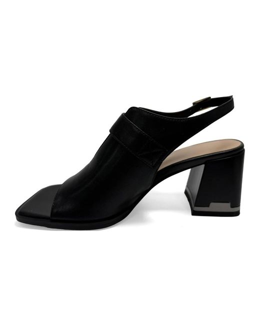 Linda Baumann Black High Heel Sandals