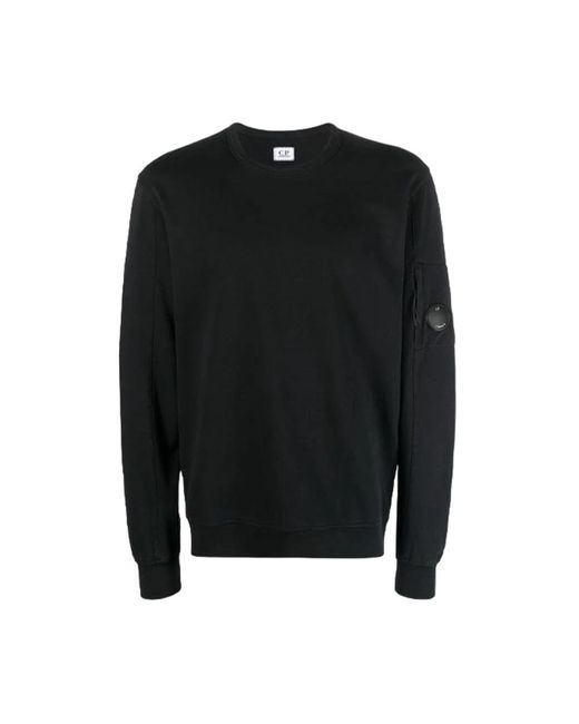 Nylon crewneck sweatshirt di C P Company in Black da Uomo