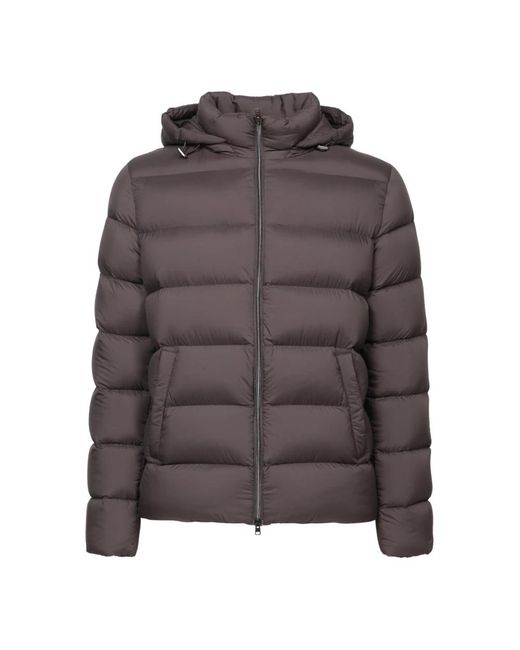 Herno Brown Down Jackets for men