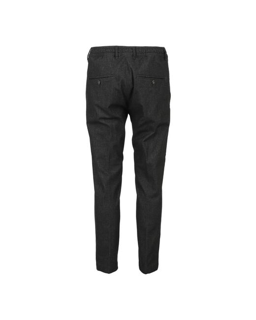Cruna Black Slim-Fit Trousers for men