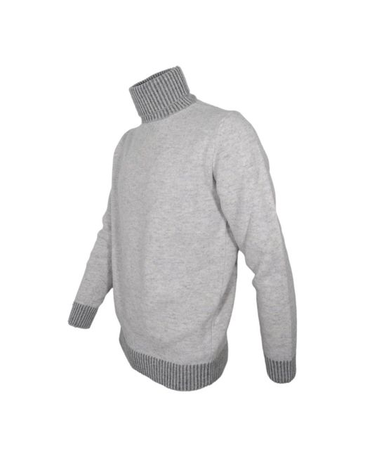 Cashmere Company Gray Turtlenecks for men