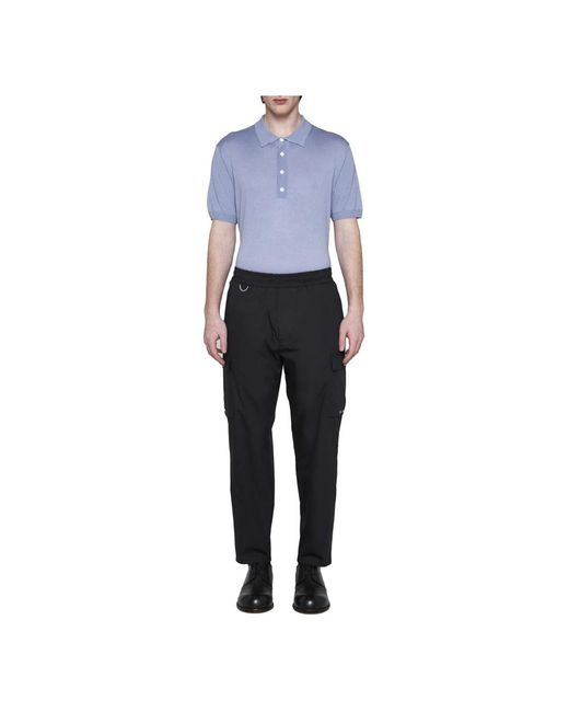 Low Brand Blue Slim-Fit Trousers for men