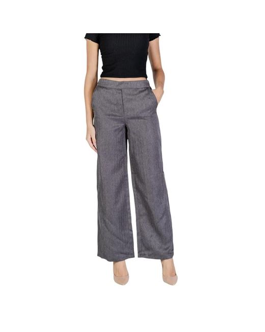 Jacqueline De Yong Black Wide Trousers