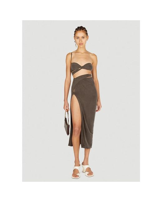 Jacquemus Brown Sleeveless Tops