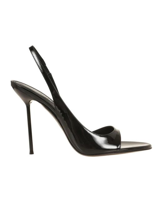 Paris Texas Black High Heel Sandals