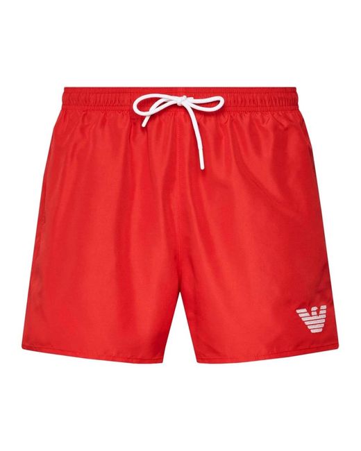Emporio Armani Red Beachwear for men