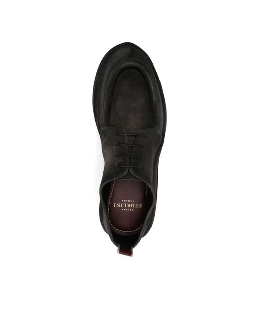 Sturlini Black Laced Shoes for men