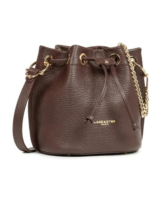 Lancaster Brown Bucket Bags