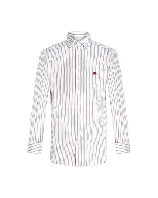 Etro White Casual Shirts for men