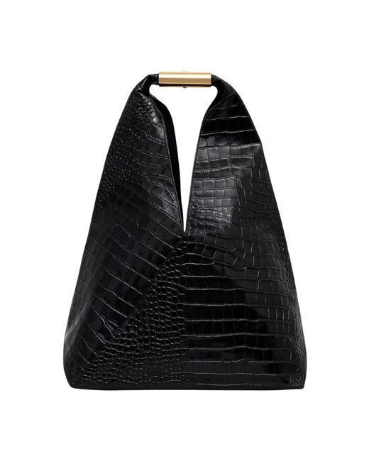 MM6 by Maison Margiela Black Shopping Bags