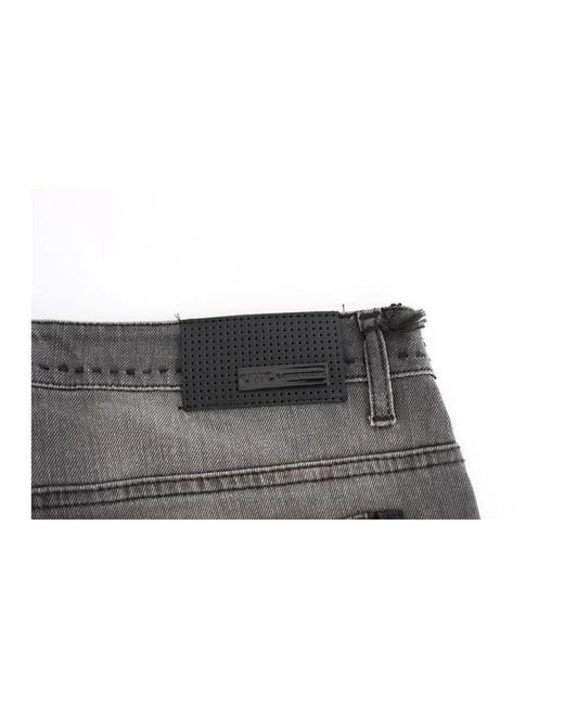 CoSTUME NATIONAL Gray Straight jeans