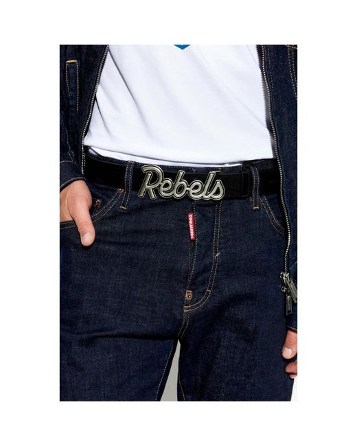 Belts DSquared² pour homme en coloris Black