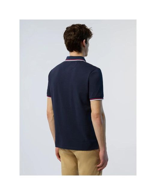 North Sails Blue Polo Shirts for men