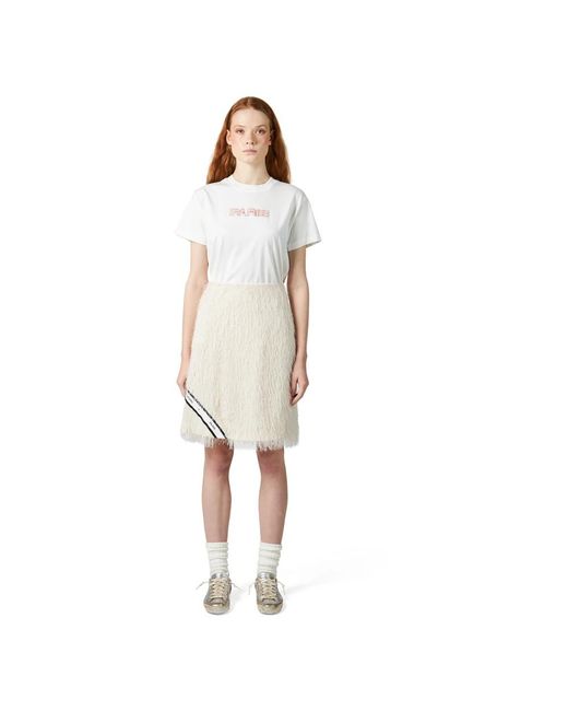 Philippe Model White Short Skirts