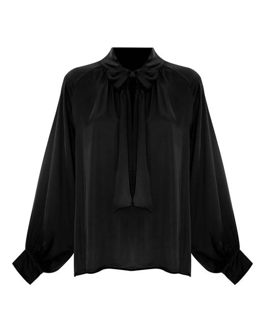 Kocca Stijlvolle Blouse Met Lange Mouwen in het Black