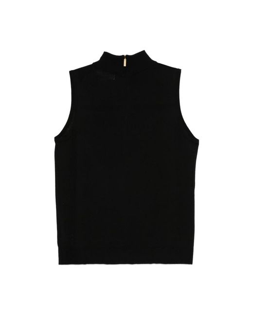 Sleeveless Tops di Michael Kors in Black
