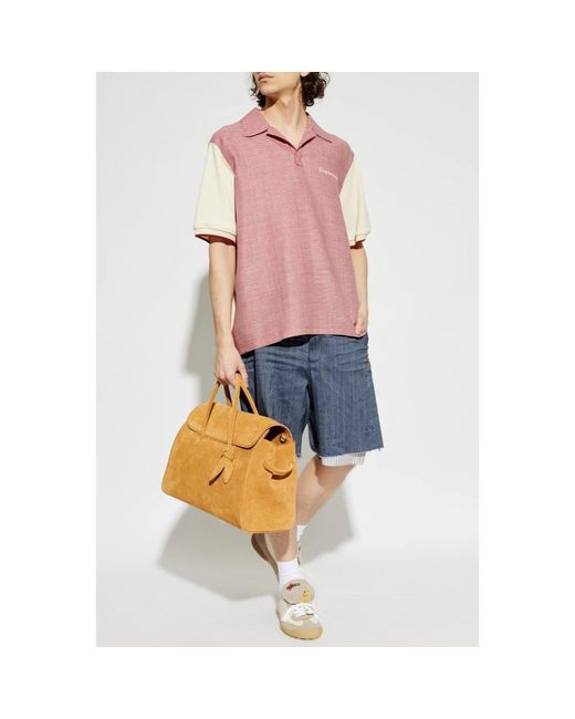 DSquared² Polo Van Gecombineerde Materialen in het Pink voor heren