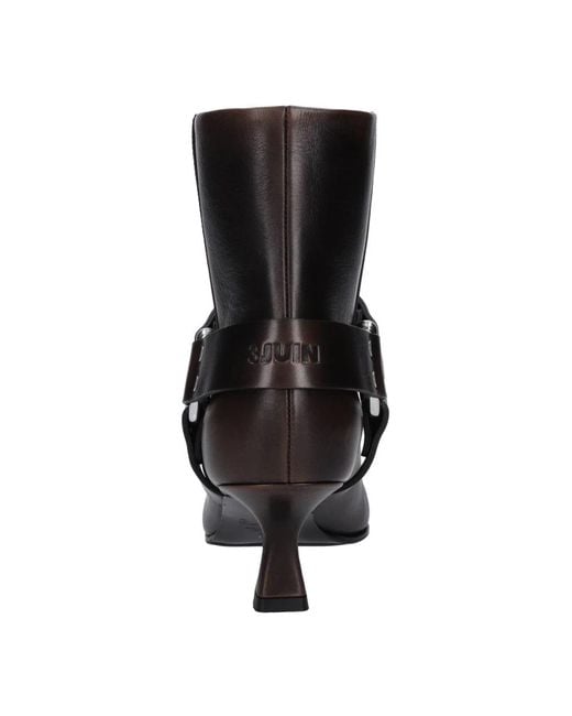 3Juin Black Heeled Boots