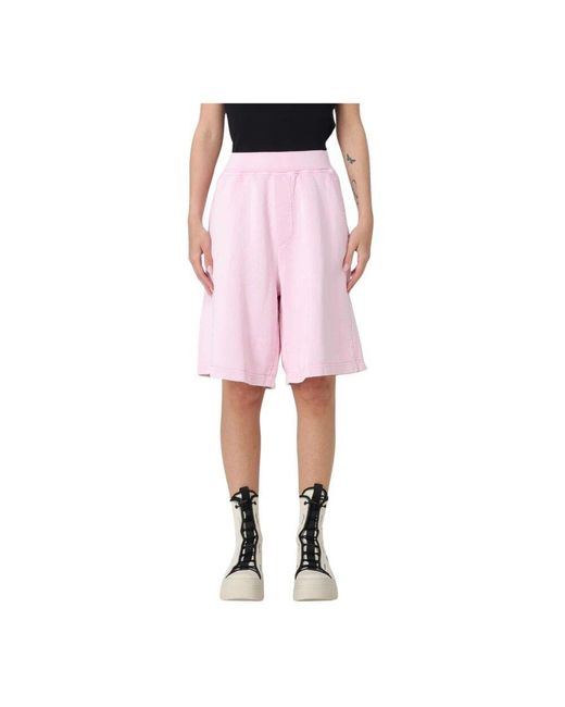DSquared² Pink Stilvolle Rosa Baumwollshorts