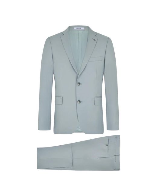 Tagliatore Blue Single Breasted Suits for men